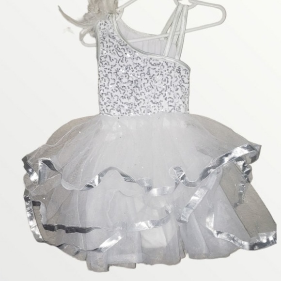 WEISSMAN I will go sailing no more White sequins dress Sc Small - Picture 4 of 4